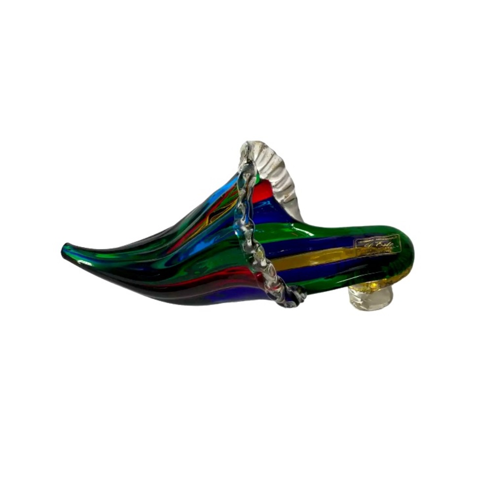Murano Glass Decorative Slipper Ornament  Vetreria Artigianale